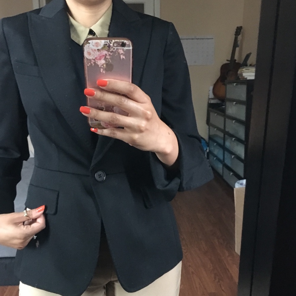 SOLD - Black Wool Talbots Blazer - Picture 4 of 5